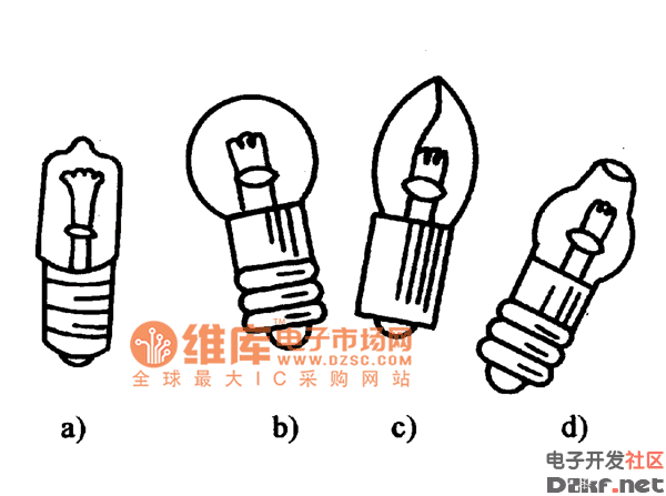 最小的灯泡图片