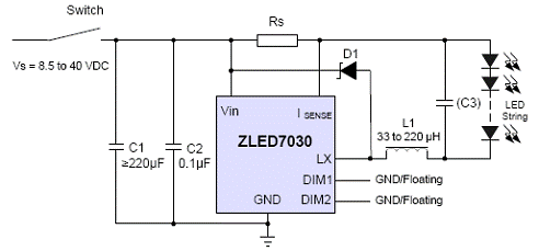 采用卤钨灯电子变压器的zled7330应用电路详情请见:http://www,zmdi