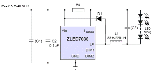 采用卤钨灯电子变压器的zled7330应用电路详情请见:http://www,zmdi
