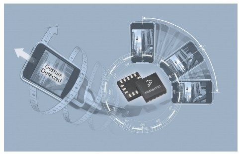 飞思卡尔高能效三轴加速度传感器推进消费电子动作传感技术