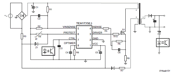 TEA1733开关电源电路图图片