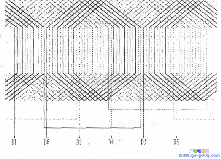 36槽2极双层绕组跨距图片