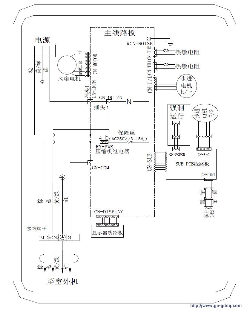 tcl空调接线图解图片