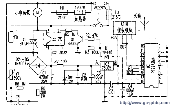 舞台烟雾机电路原理分析