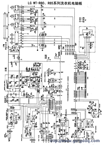 lgwtr80wtr85系列洗衣机电脑板电路图