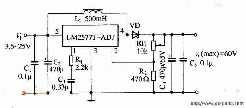 lm2576可调应用电路图图片