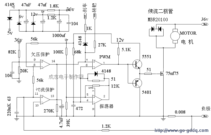 最具典型的有刷控制器电路图