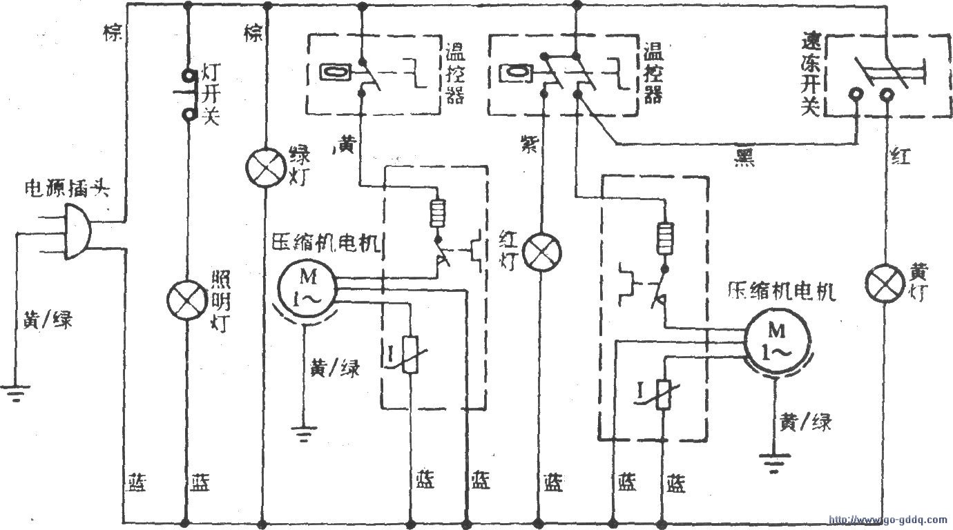 冷藏柜电路图图片