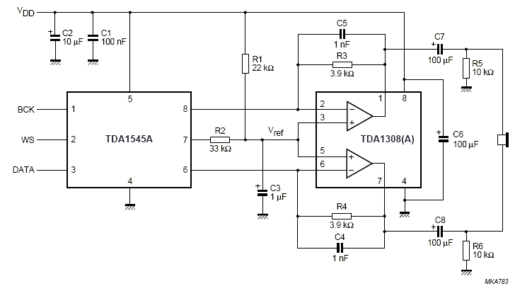 tda1308引脚图图片