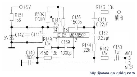 高士av9092放大器演唱卡拉ok时有歌声但无混响效果调节echo电位器无效