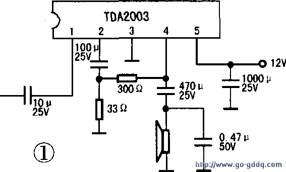 TA7227P功放BTL电路图图片