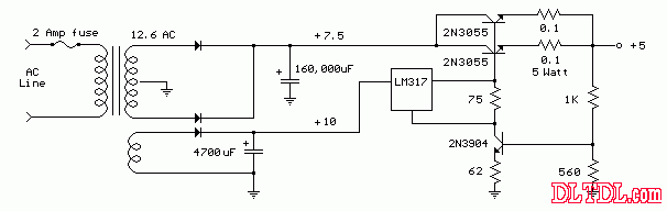 lm317扩流调压电路图图片