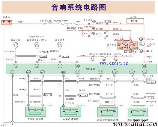 汽车音响系统电路图