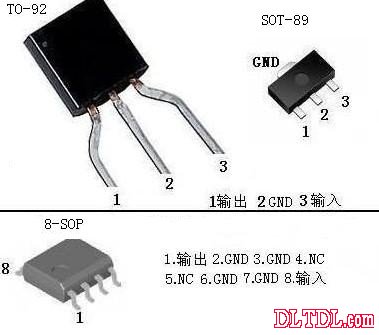 LM78LXXX引脚排列图