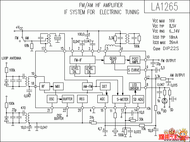 la1265ampnbsp音响ic电路图