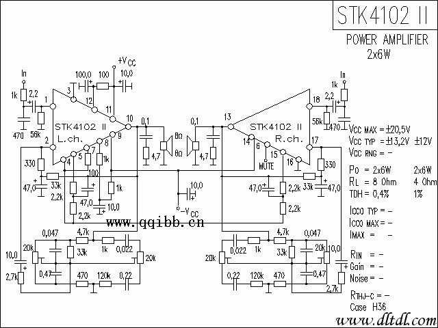 stk4152功放整套电路图图片