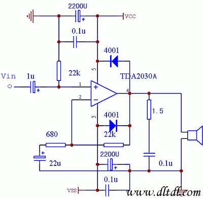 tda2030功放電路