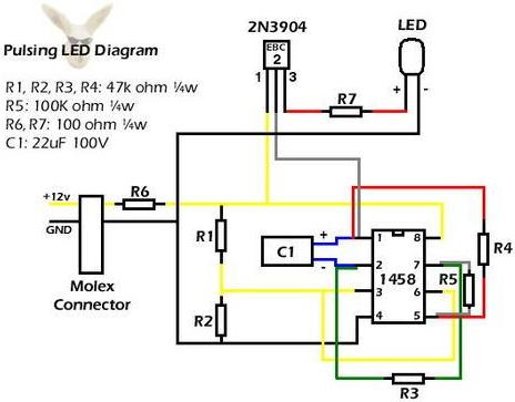 led呼吸灯电路图图片