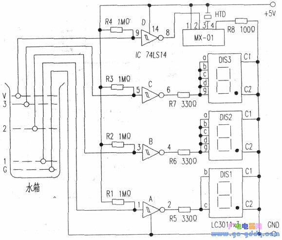 漏水报警器原理图图片