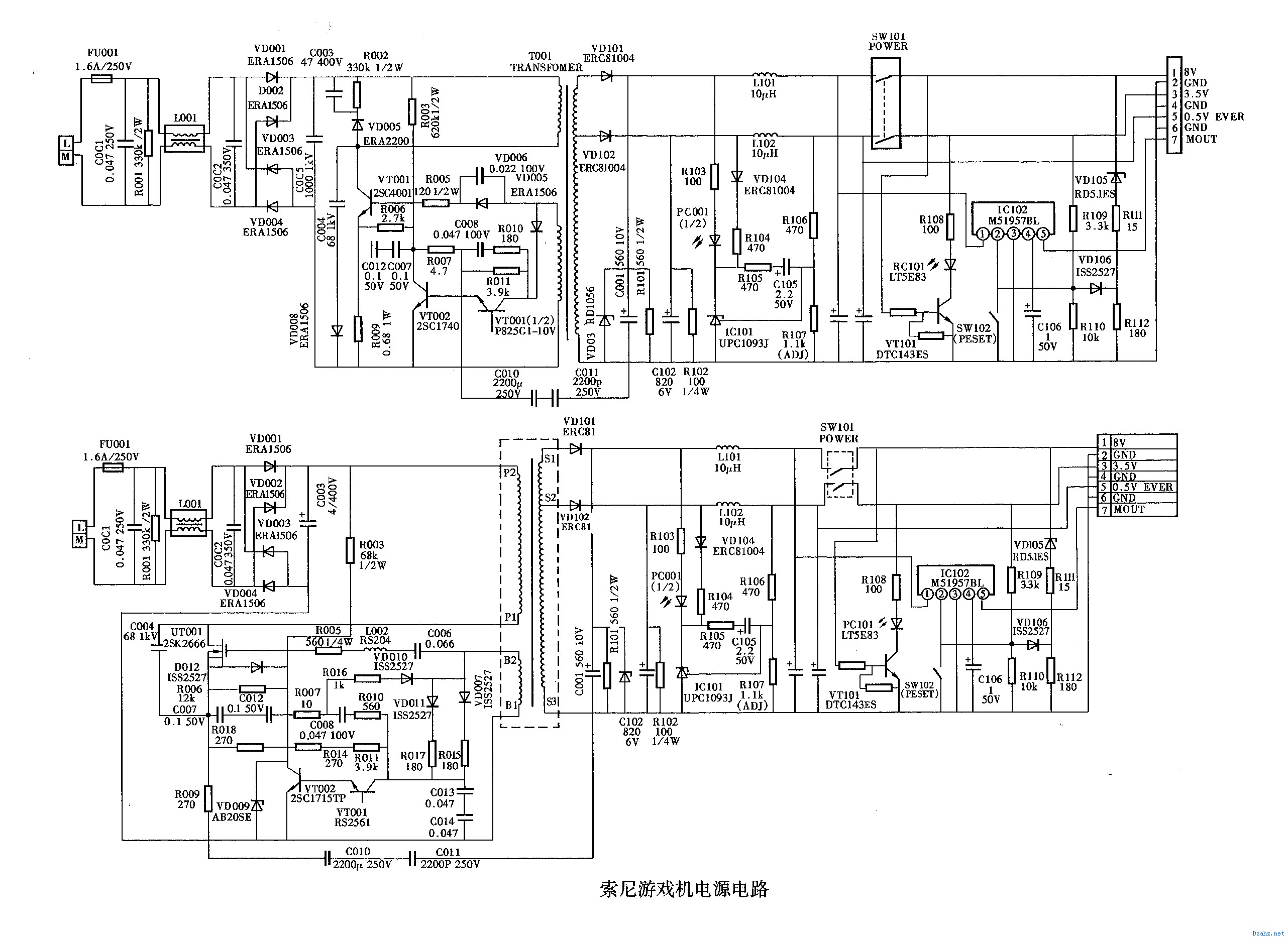 索尼stk4152电路图图片