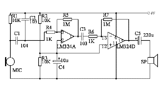 lm324音频放大电路图图片