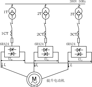 两相提升机接线图图片