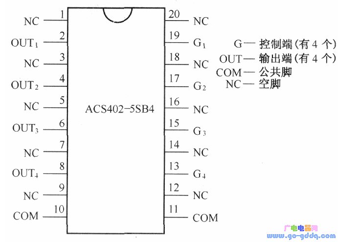 acs402-5sb4引腳排列圖