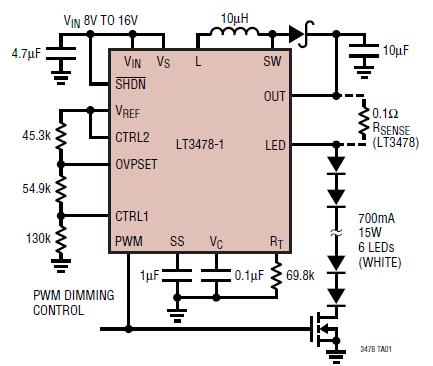 LT3478-1应用电路图