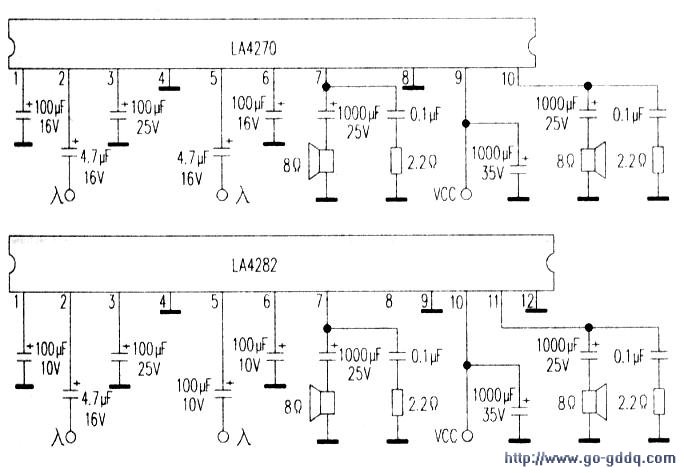 la4282伴音功放电路图图片