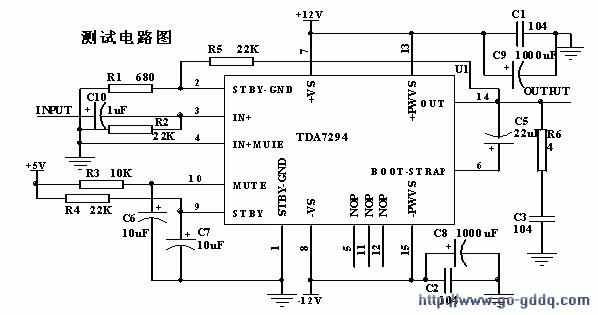 關於功放電路tda7294的測試與應用