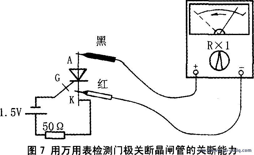 大功率晶闸管测量方法图片