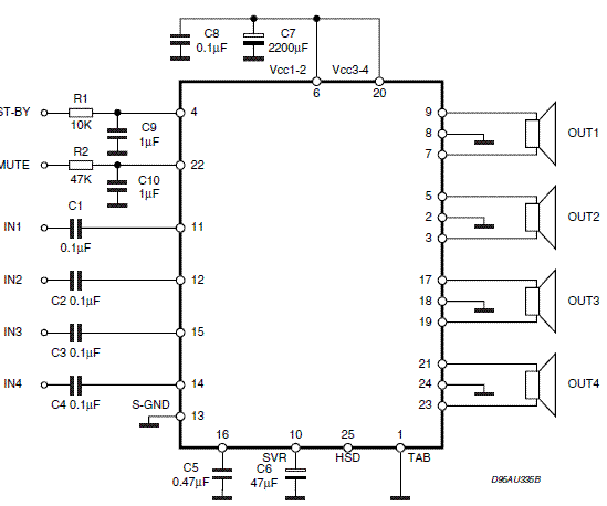 tda7388功放完整电路图图片