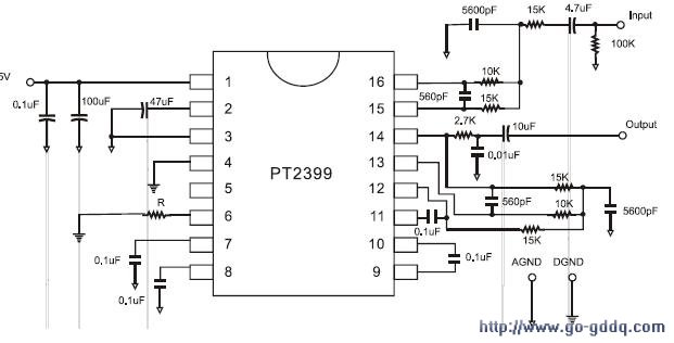 pt2399芯片引脚功能图图片